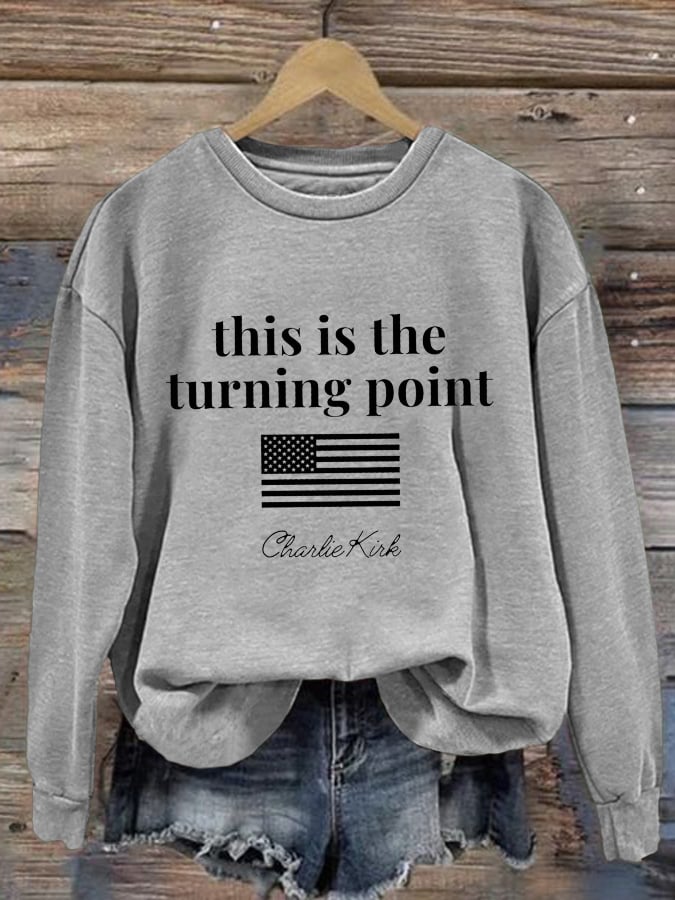 Women's This is the Turning Point Printed Sweatshirt