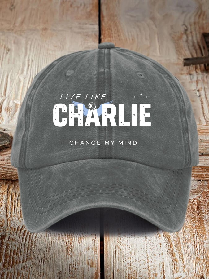 Retro Live Like Change My Mind Print Baseball Cap