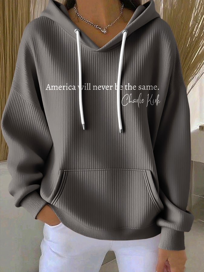 Retro America Will Never Be The Same Print Hoodie