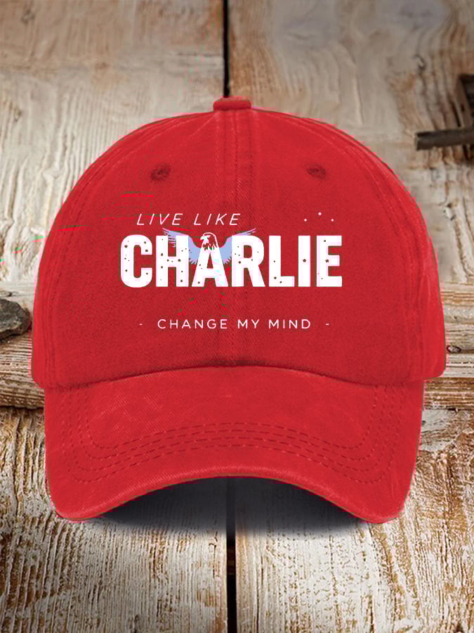 Retro Live Like Change My Mind Print Baseball Cap