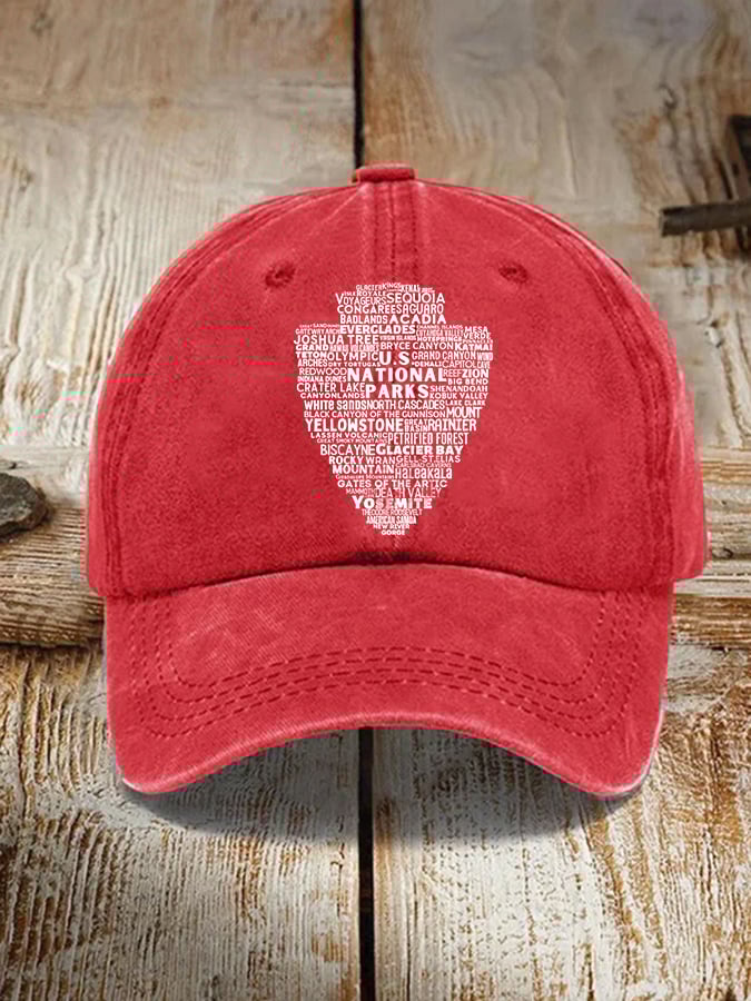 63 National Park Ranger Print Baseball Cap