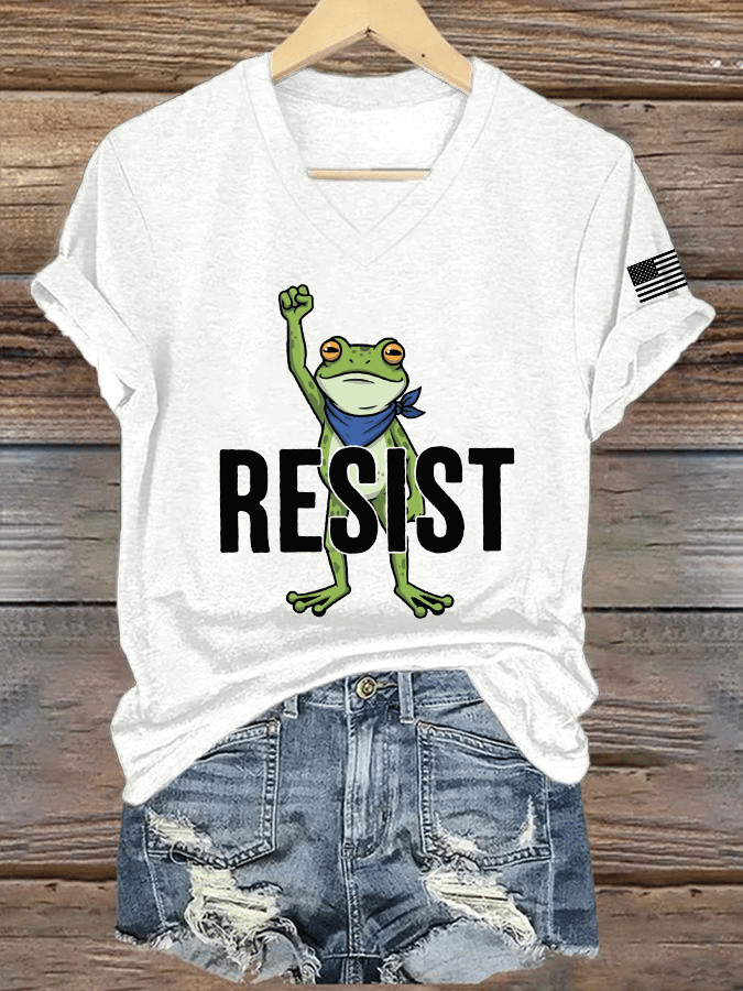 Women's FDT Print V-Neck T-Shirt