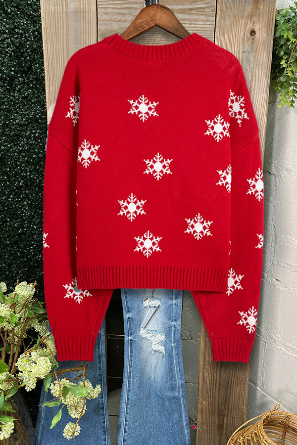 Christmas Grinch Print Sweater