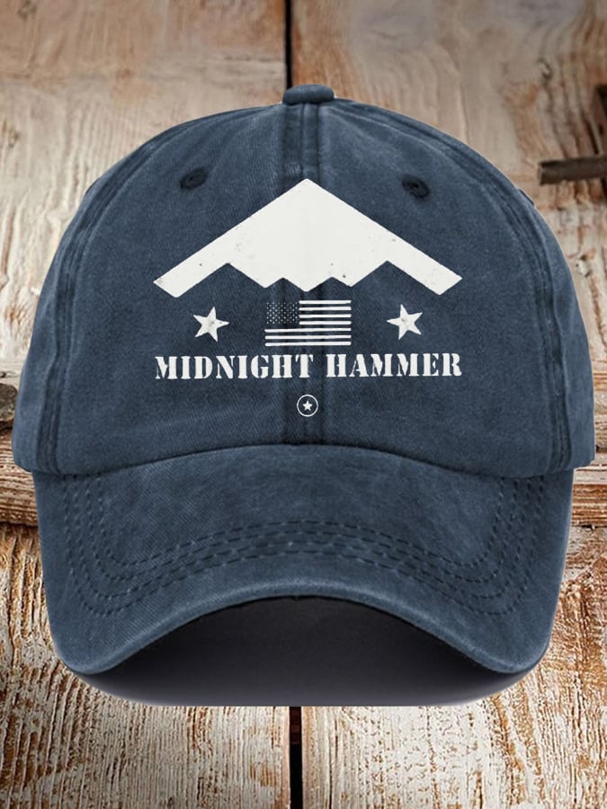 Unisex Operation Midnight Hammer B-2 Print Baseball Cap