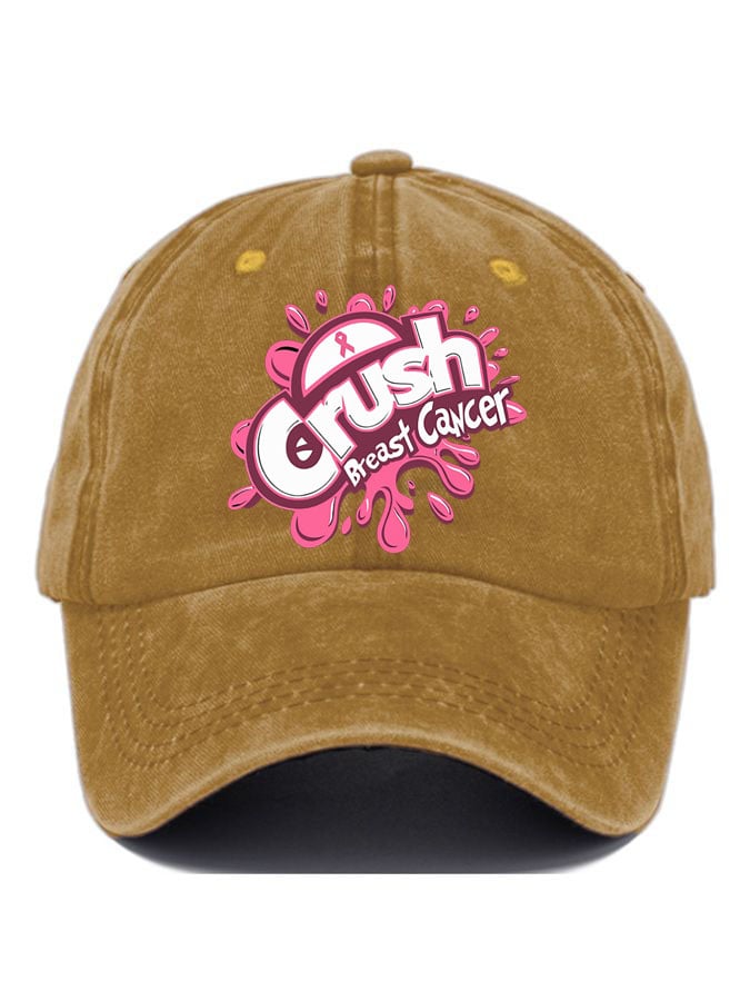 Women's Breast Cancer Awareness Print Casual Baseball Cap