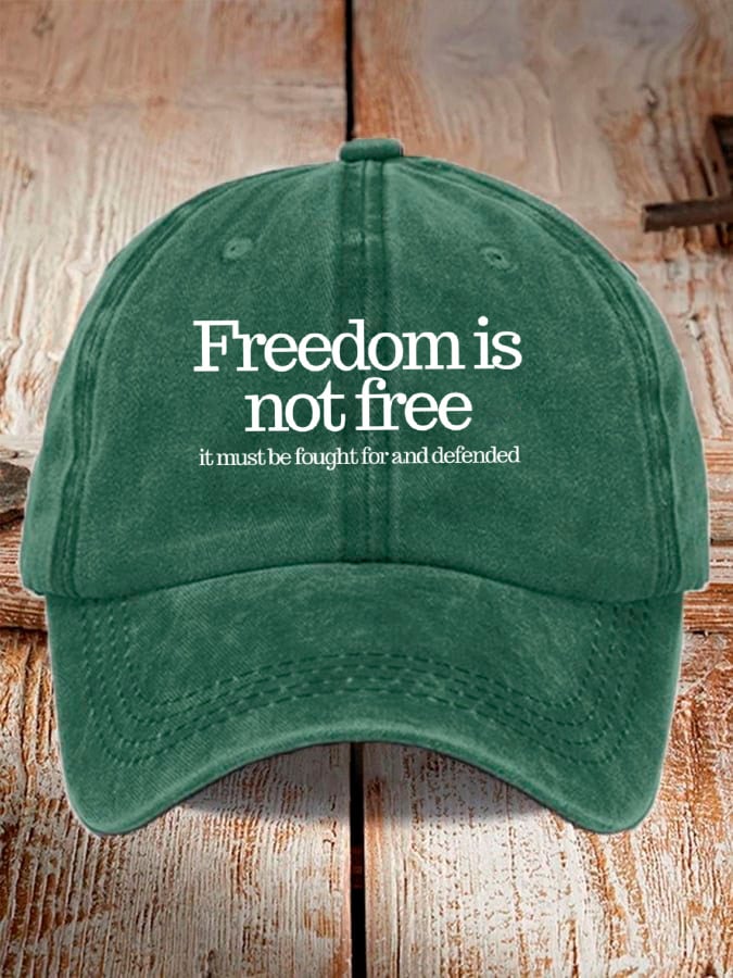 Unisex A True Patriot Print Baseball Cap