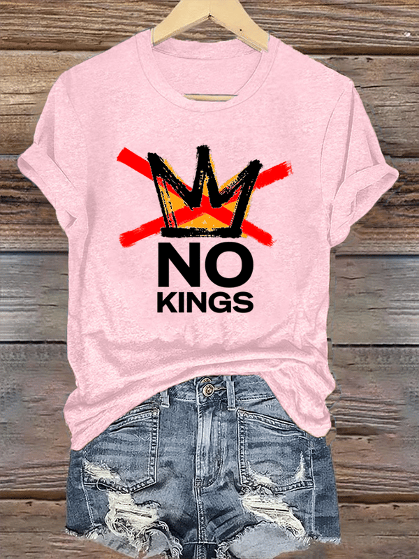 Women's America has No Kings Printed Casual T-Shirt
