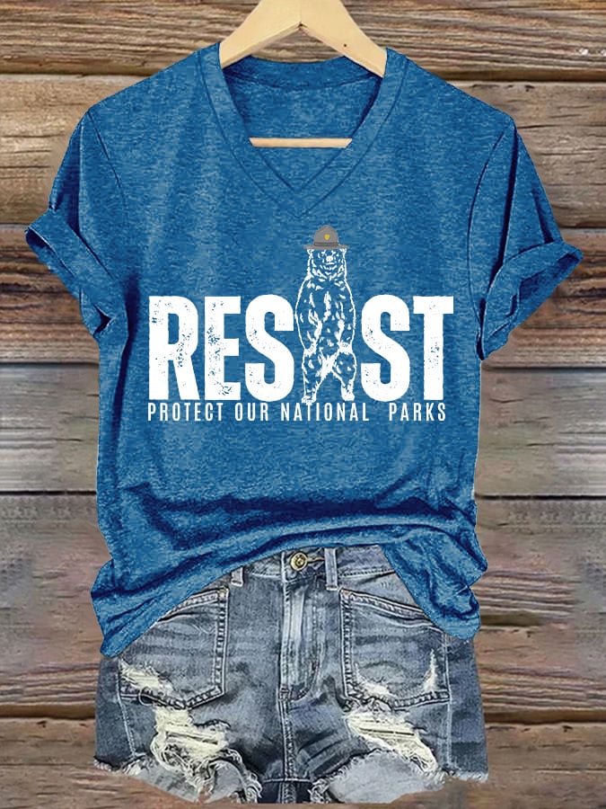 Women's Protect Our National Parks Printed T-Shirt