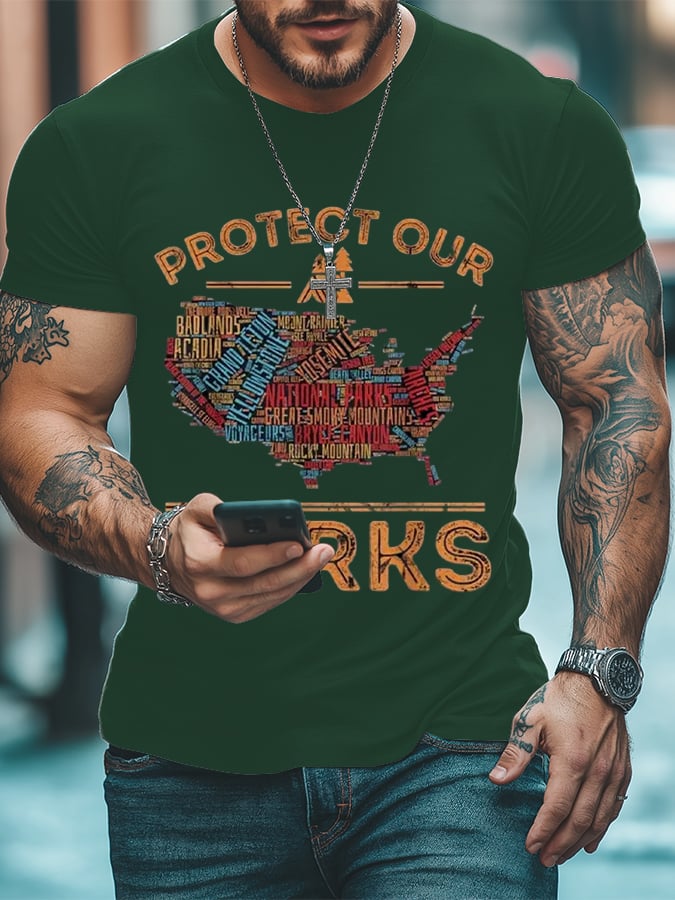 Men's Protect Our National Parks Print T-Shirt