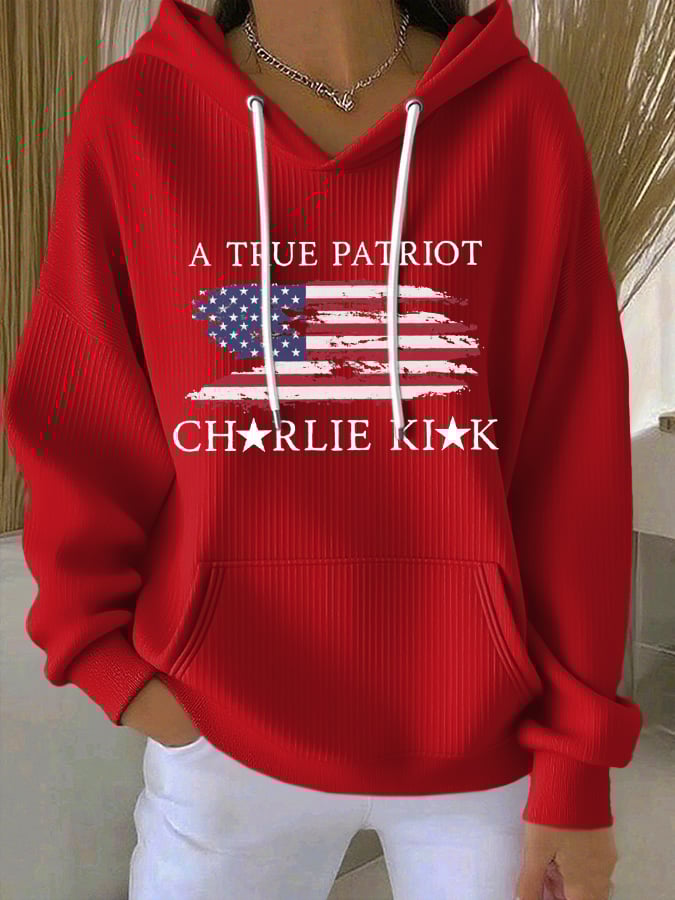Women's A True Patriot Printed Hoodie