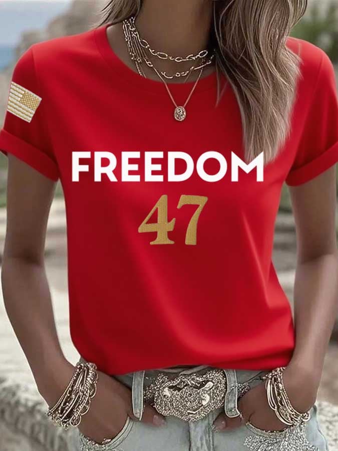 Women's Commemorative Leader Print Casual T-shirt