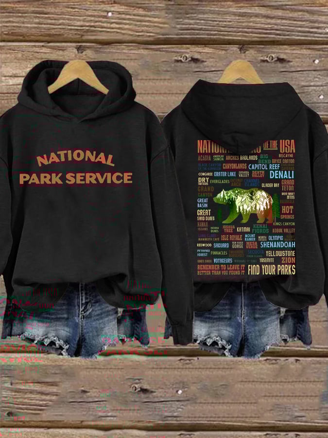 Women's National Parks Explore, Protect, Preserve Printed Sweatshirt