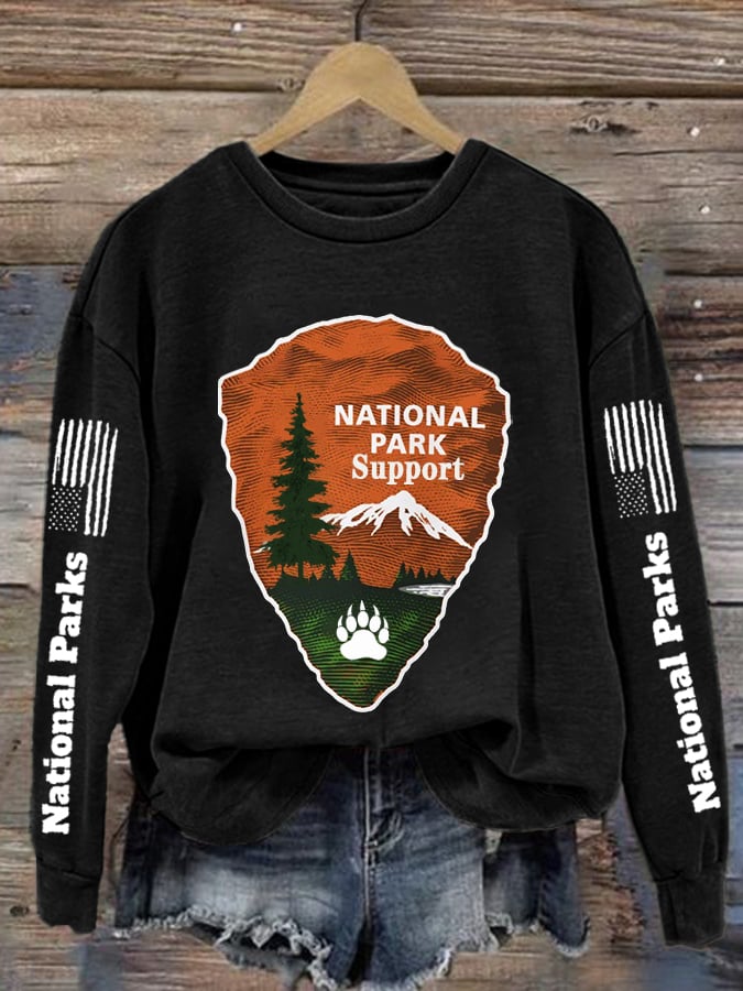Women's Protect Our National Parks Print Sweatshirt