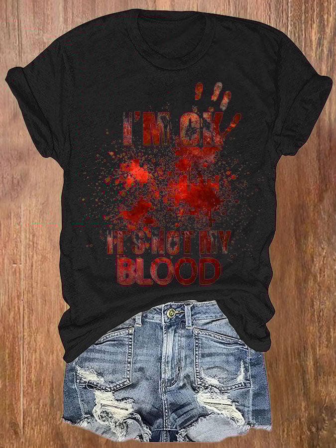 Halloween Ladies Print T-Shirt