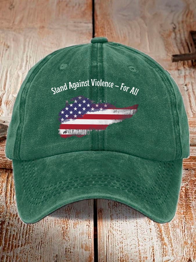 Unisex Stand Against Violence For All Print Baseball Cap