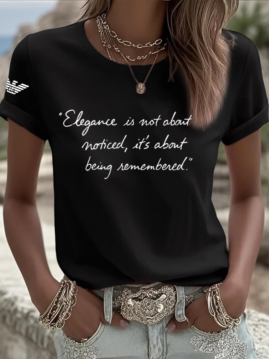 Women's Elegance Endures. Printed Short-Sleeved T-Shirt