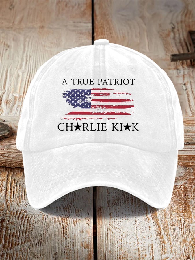 Unisex Freedom American Flag Print Baseball Cap