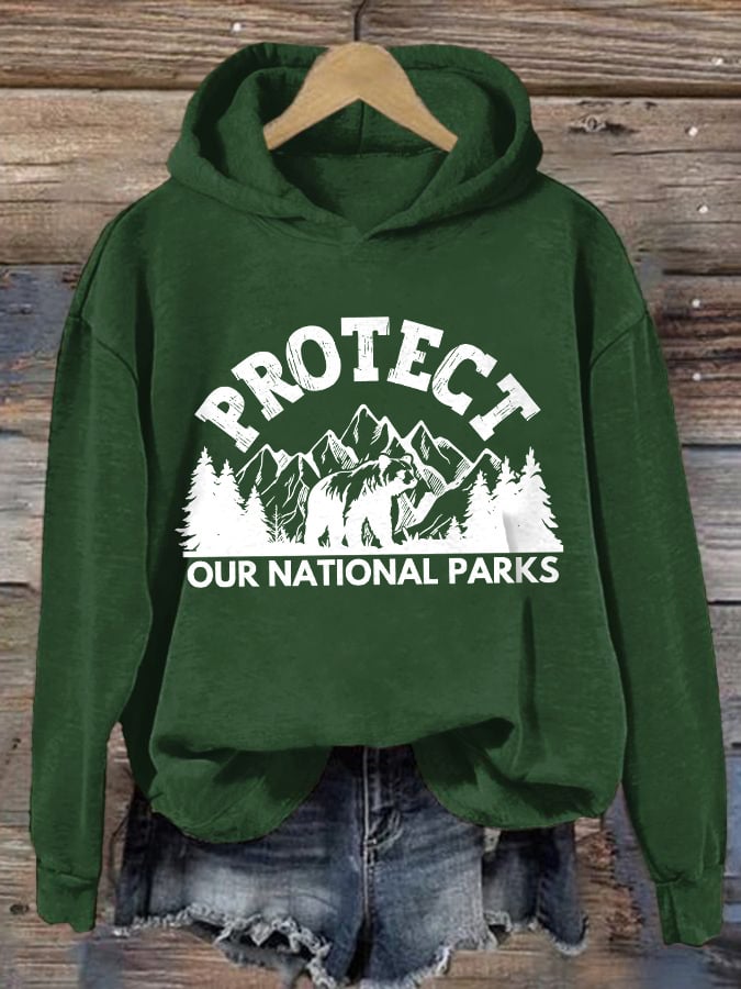 Women's Protect Our National Parks Printed Sweatshirt