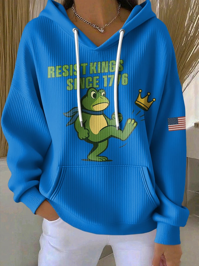 Women's Casual Resistance Frog Hoodie