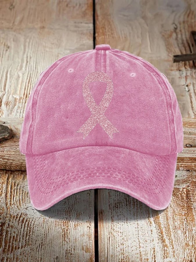 Unisex Breast Cancer Awareness Printed Hat