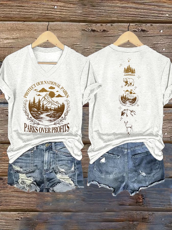 Women's Protect Our National Parks Printed T-Shirt
