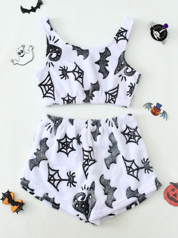 💥Halloween Pre 🎃Halloween vest pajamas set👻