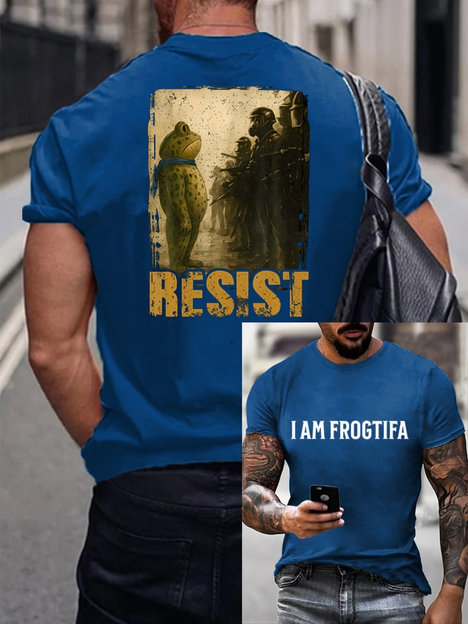 Men's FDT Portland Frog Protest Rage Against The Machine Print T-Shirt