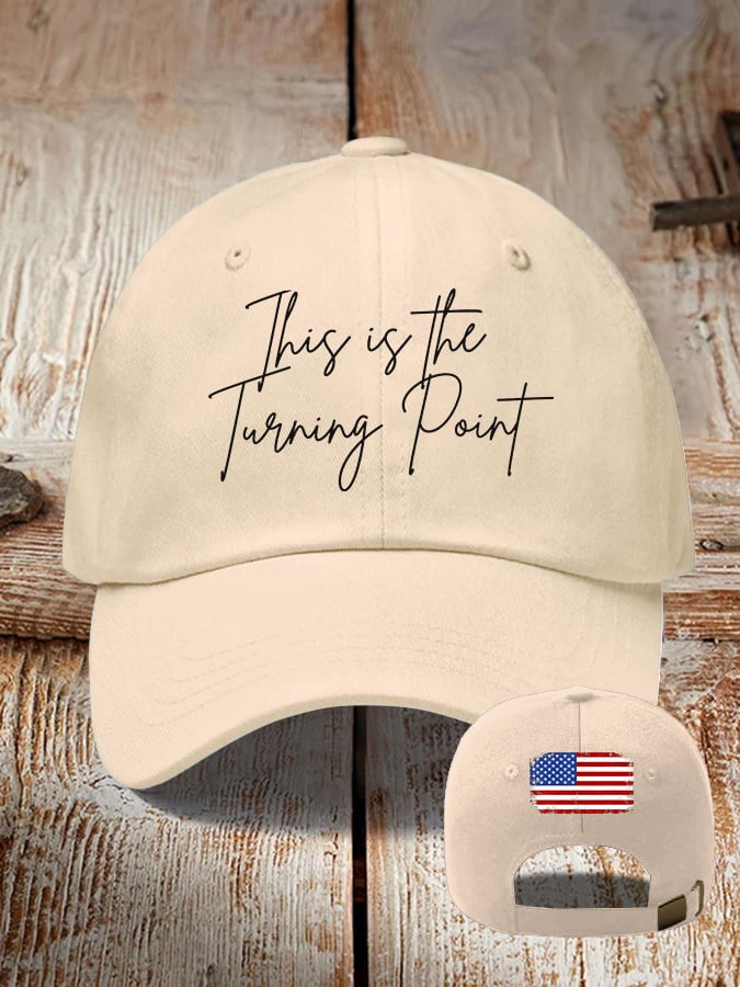 Retro This Is The Turning Point Print Baseball Cap