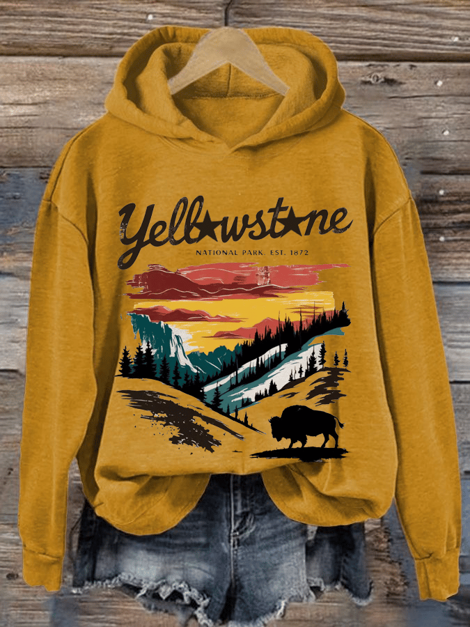 Women's National Parks Heat Transfer Hooded Sweatshirt