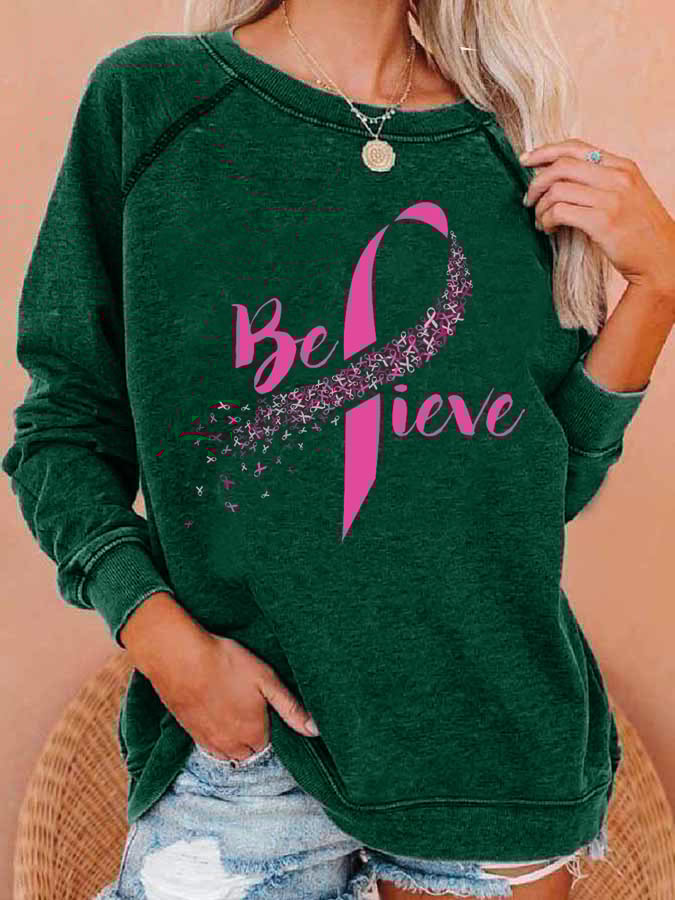 Fashionable Print Long Sleeve Sweatshirt
