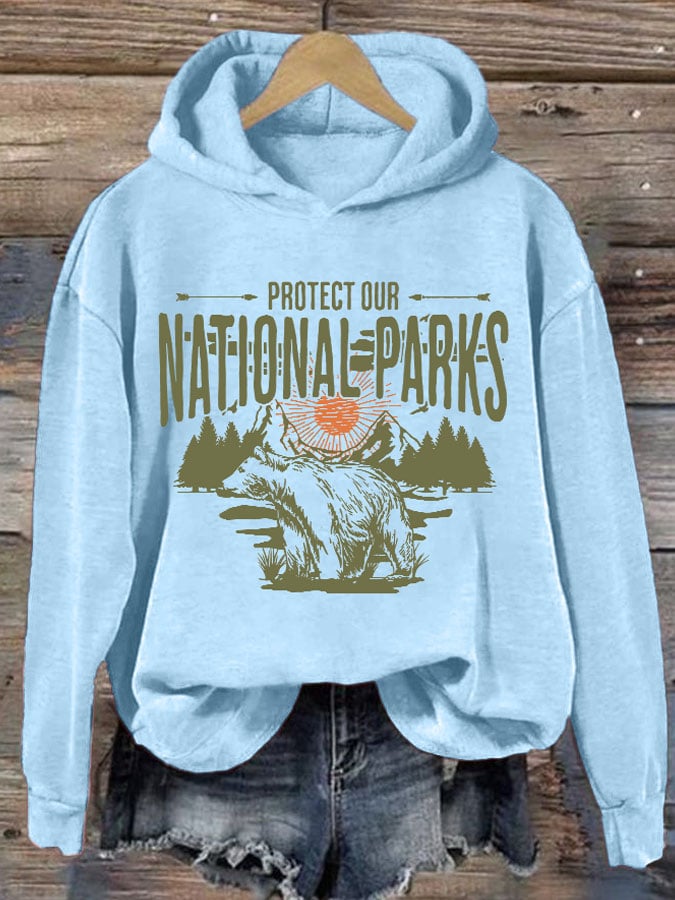 Women's Protect Our National Parks Printed Sweatshirt