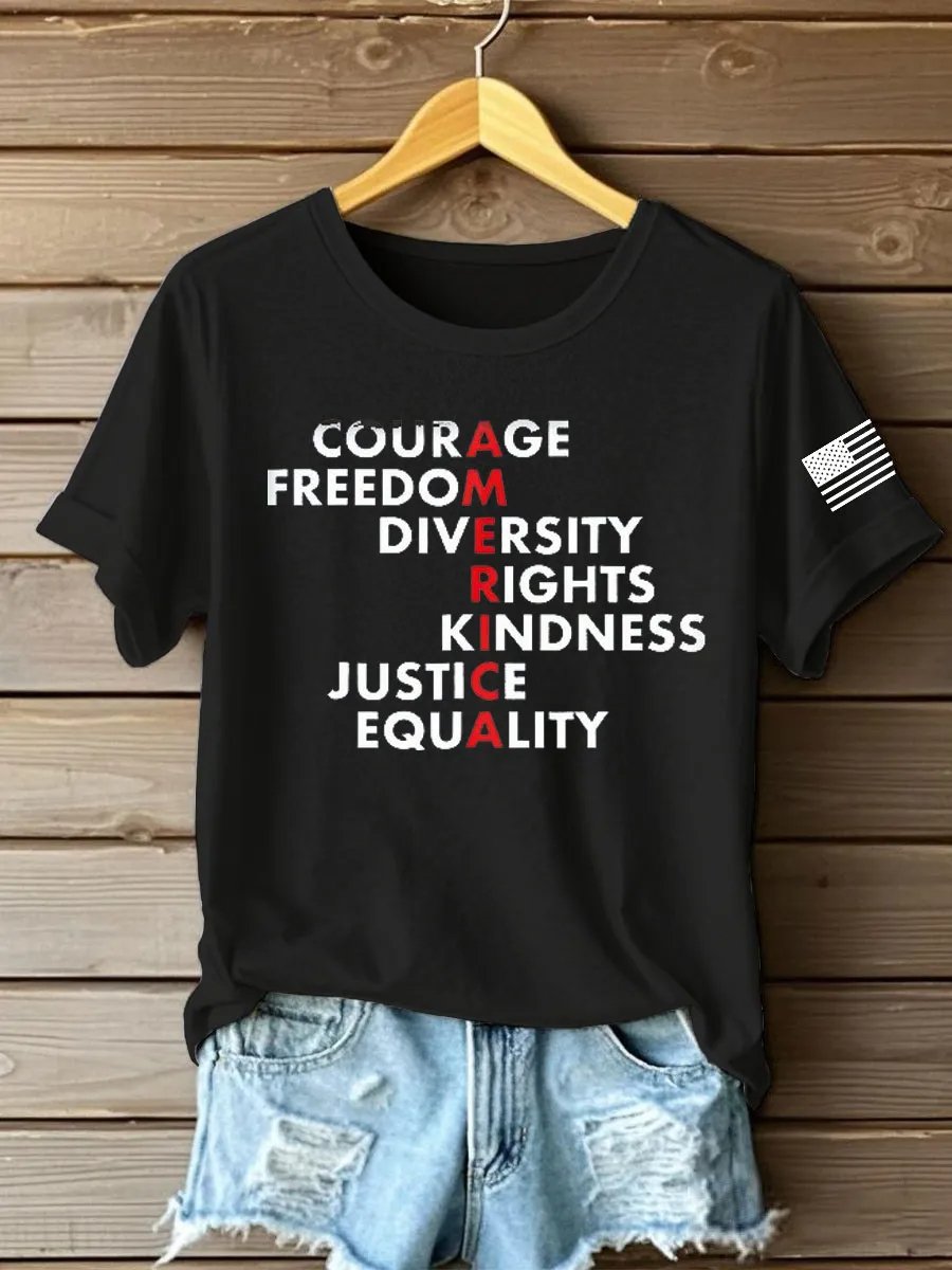 Women's Freedom Print T-shirt