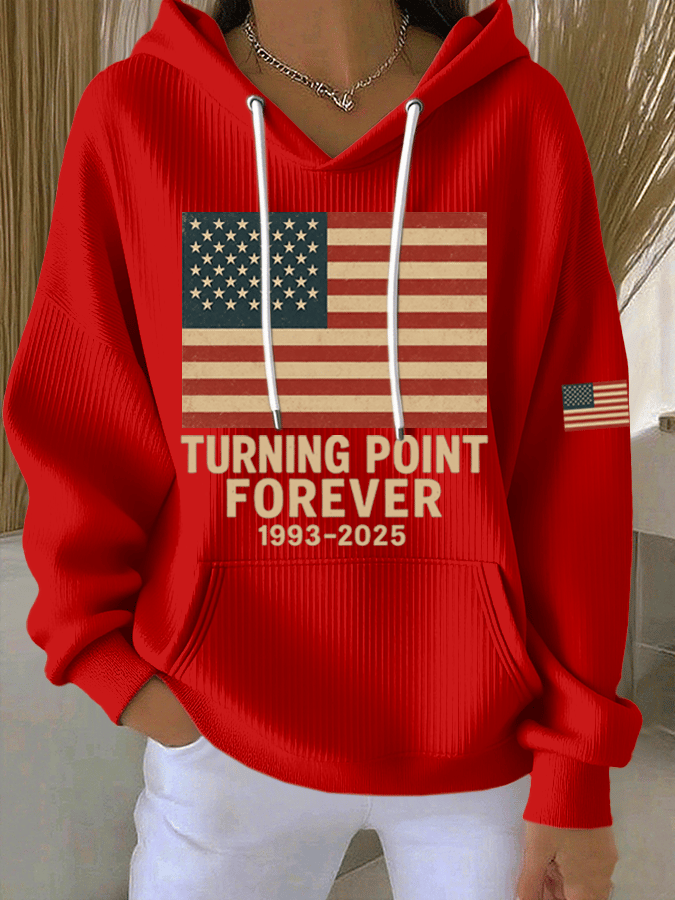 Women's Hot Print Casual Hooded Sweatshirt