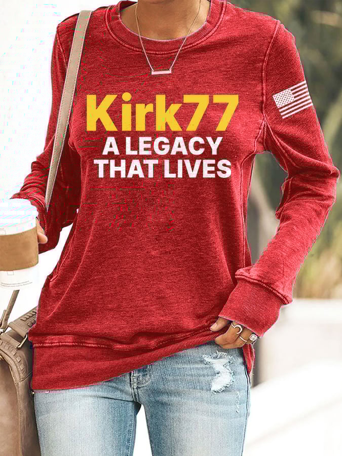 Retro A Legacy That Lives Print Sweatshirt