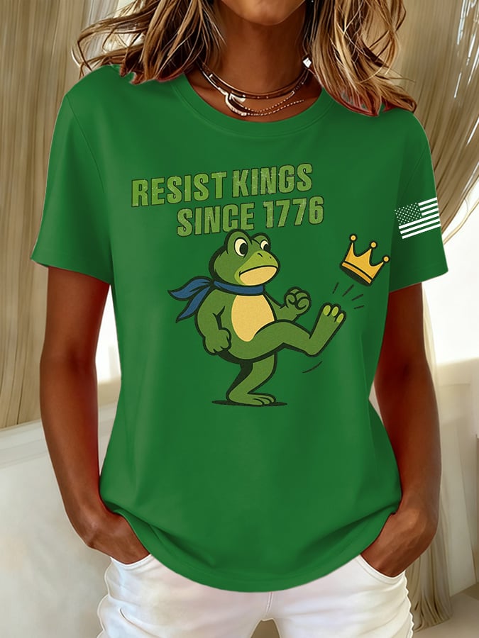 Women's Casual Resistance Frog T-Shirt