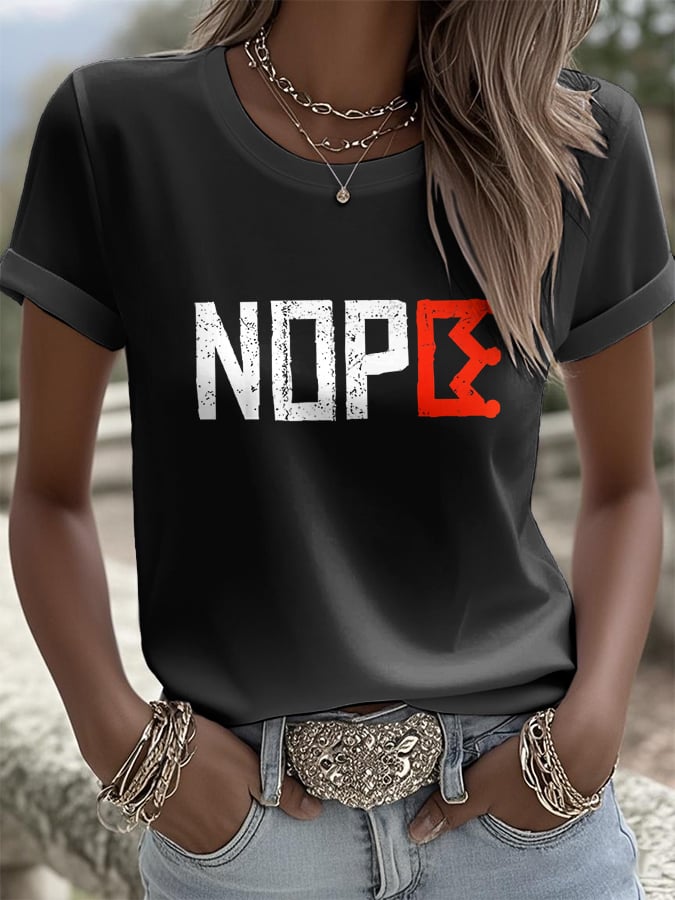 Women's NO KINGS Graphic Print T-Shirt