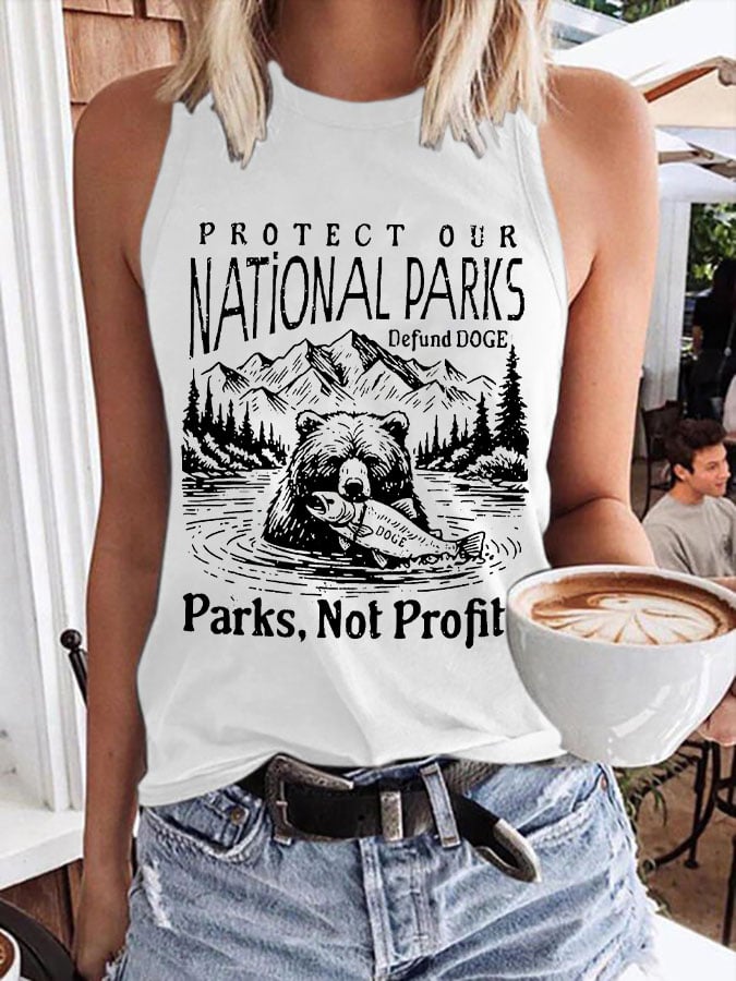 Women's Protect Our National Parks Print Tank Top