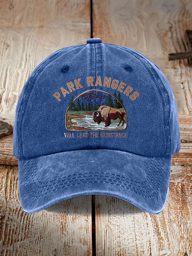 Retro Park Rangers Will Lead The Resistance Print Baseball Cap