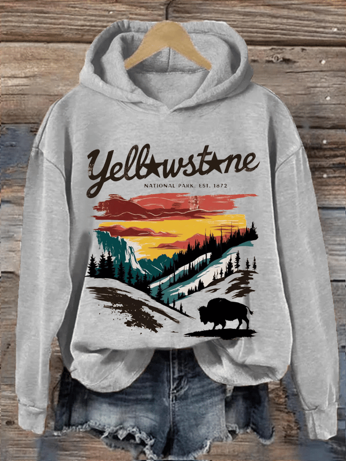 Women's National Parks Heat Transfer Hooded Sweatshirt