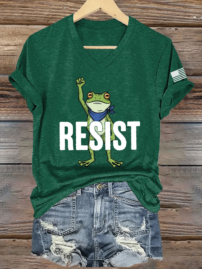 Women's FDT Print V-Neck T-Shirt