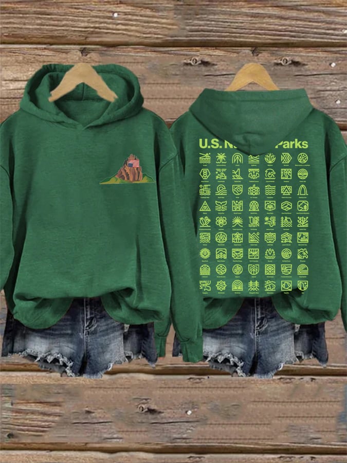 Women's National Parks Explore, Protect, Preserve Printed Sweatshirt