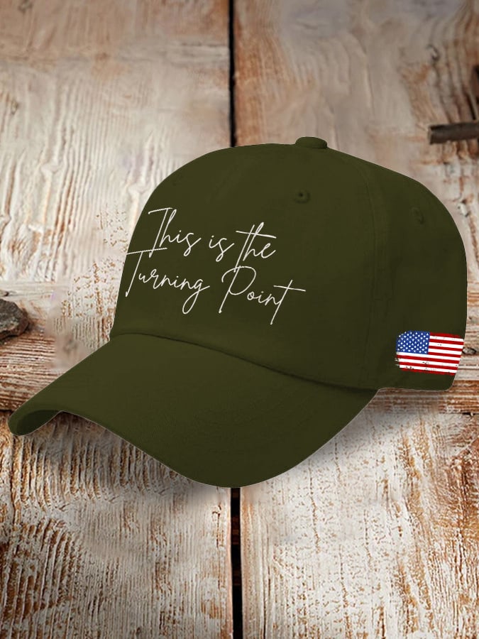Retro This Is The Turning Point Print Baseball Cap