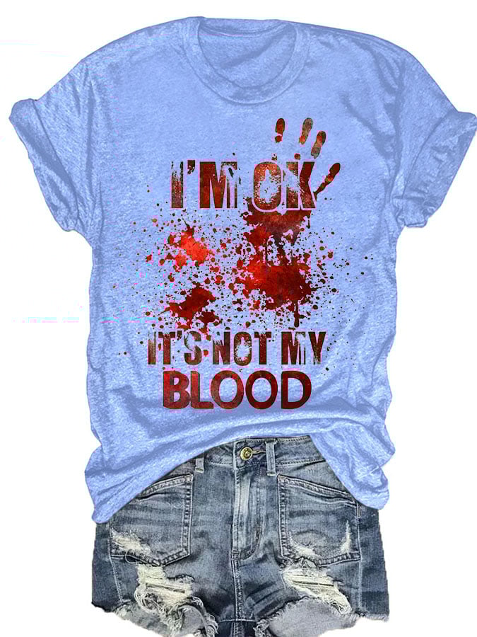 Halloween Ladies Print T-Shirt