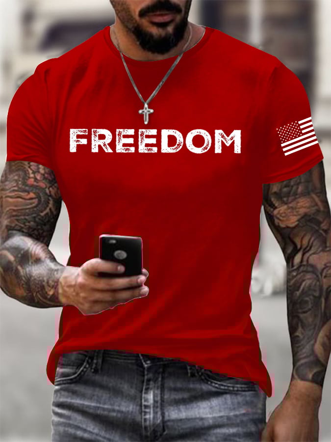 Men's Freedom Printed T-Shirt