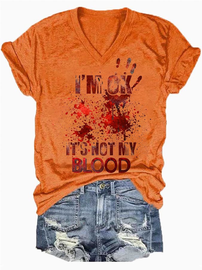 Halloween Ladies Print T-Shirt