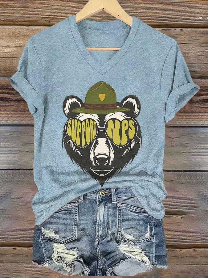 Women's Retro Support National Park Service Print T-Shirt