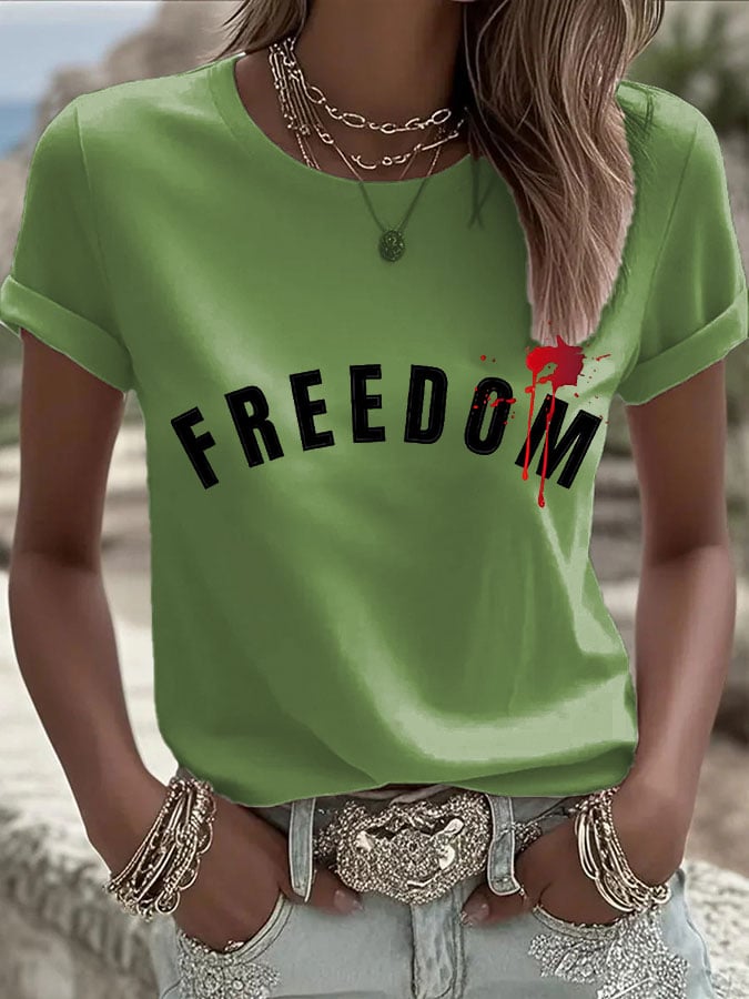 Women's Commemorative Leader Print Casual T-shirt