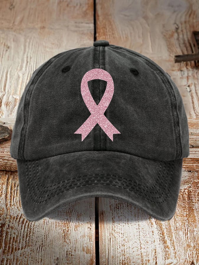 Unisex Breast Cancer Awareness Printed Hat
