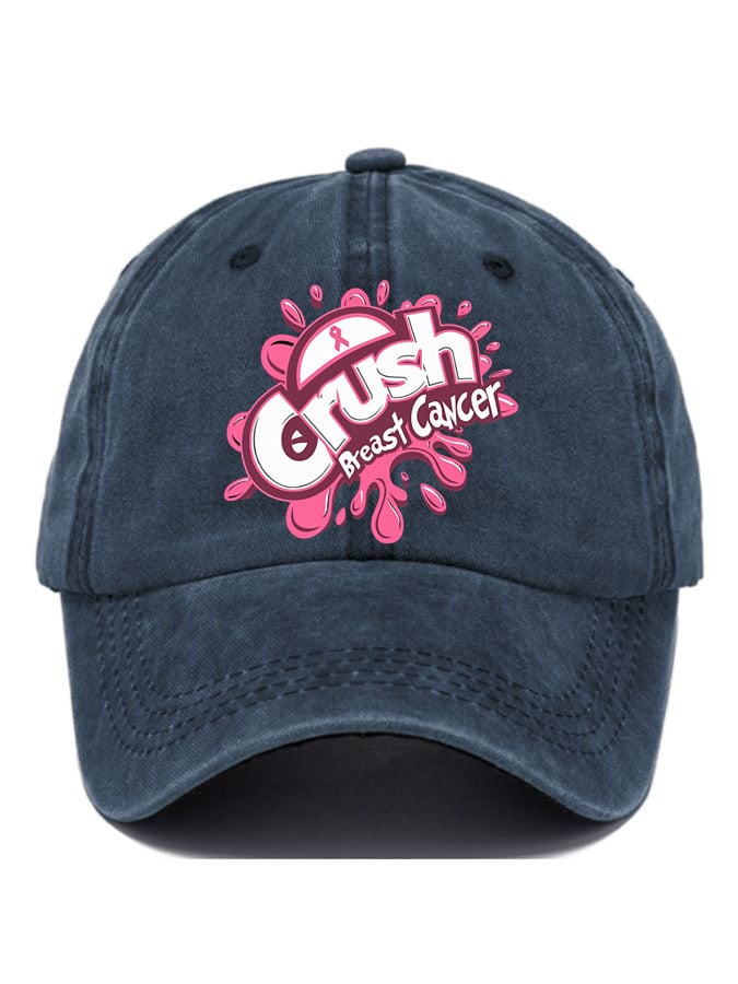 Women's Breast Cancer Awareness Print Casual Baseball Cap