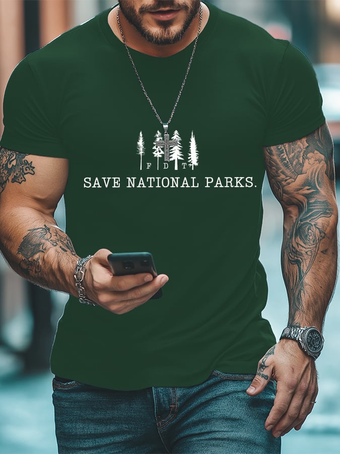 Men's Save The National Parks Print T-Shirt